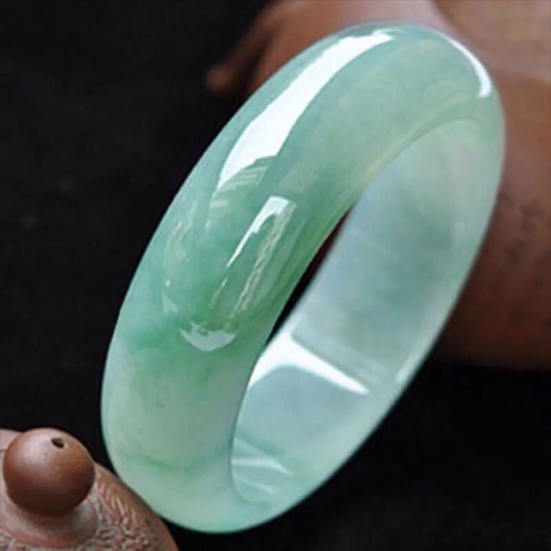 Lighting - Myanmar natural jade bracelet, old mine,