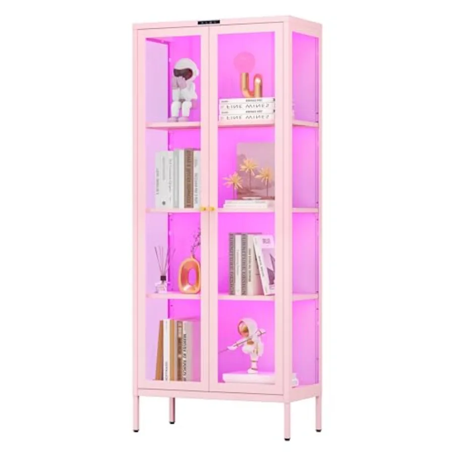 Lighting - 66 Glass Display Cabinet with 8-Color