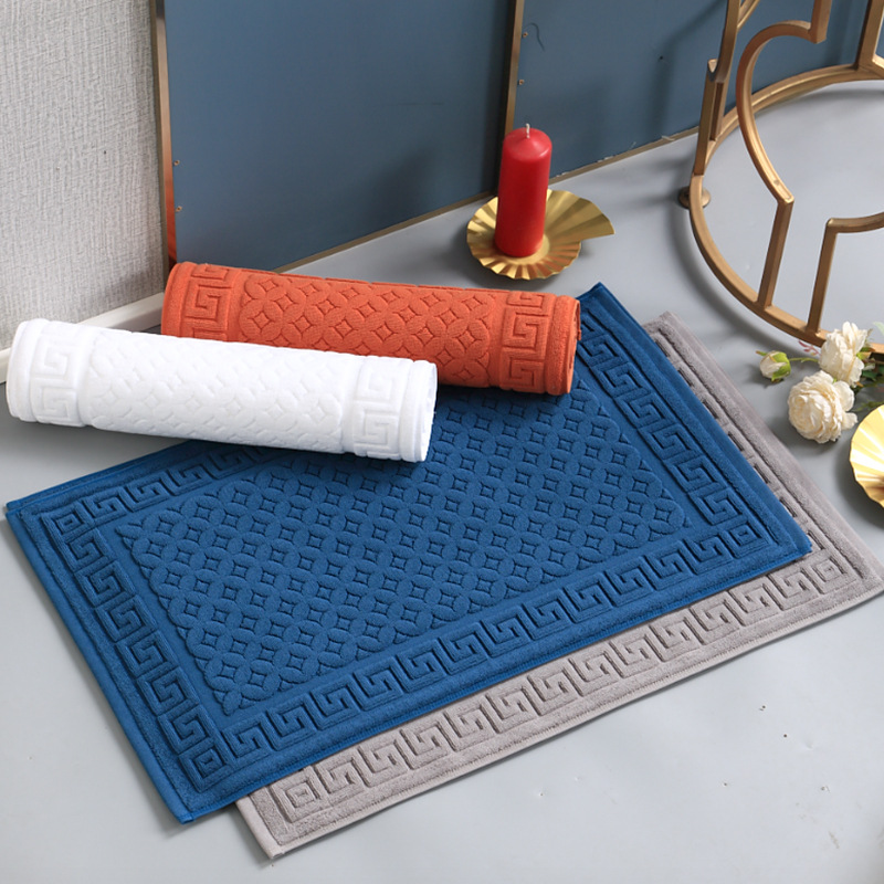 Quick Dry Diatomite Bath Mat - Luxury 45x75cm Cotton Bath Towel Mat