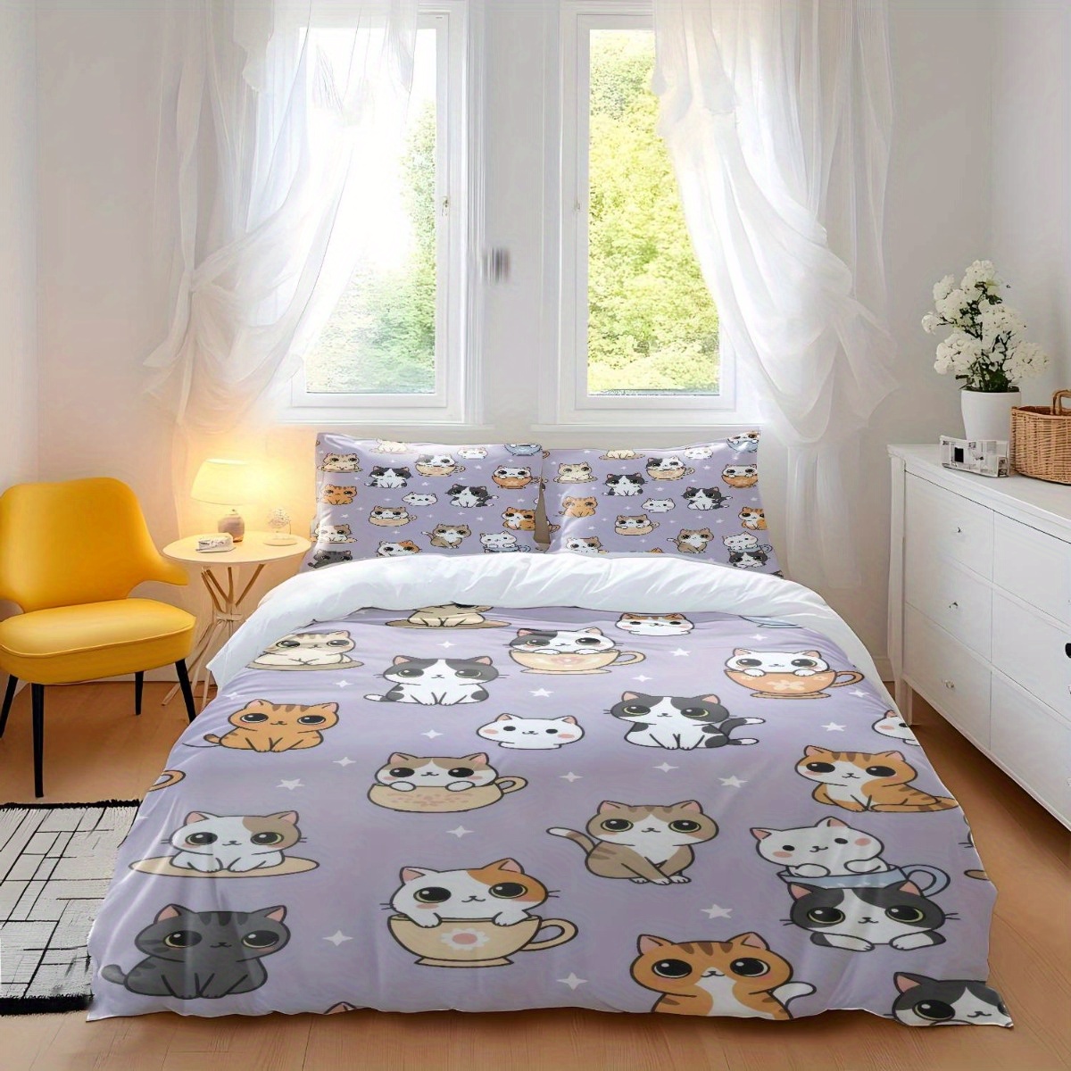 Soft Duvet Cover Set of Three  - đánh giá và giá Duvet Cover Sets With Zipper