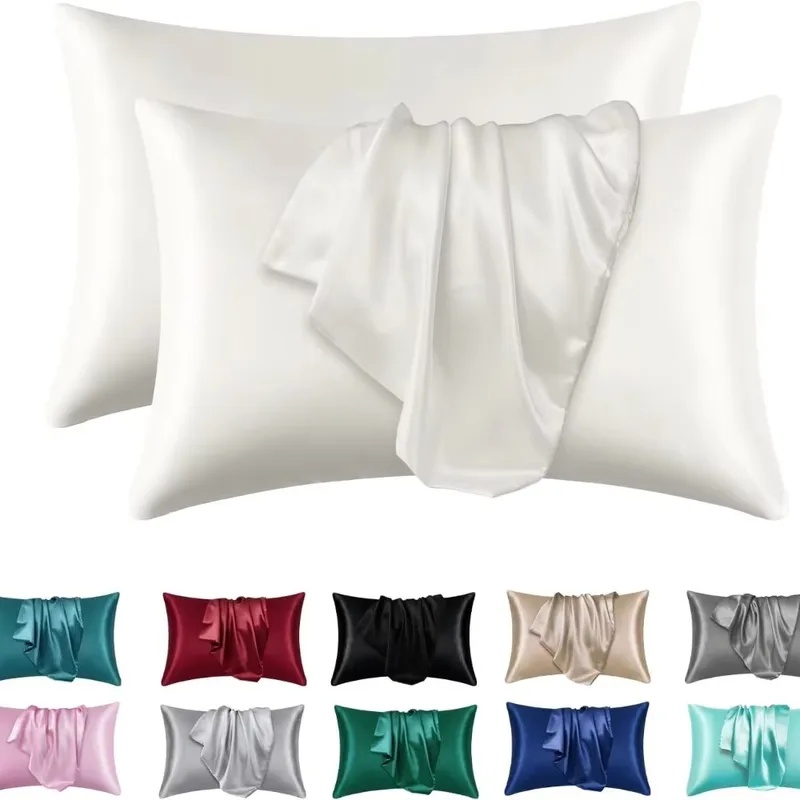 1/2pcs Satin Silk Pillowcase f - đánh giá và giá Satin Silk Pillowcase Hair Skin