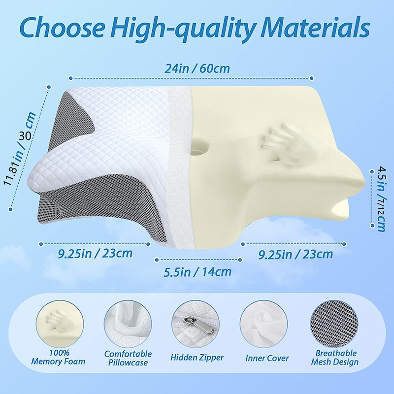 New Memory Foam Cervical Pillo - đánh giá và giá Memory Foam Orthopedic Pillow Neck Pain
