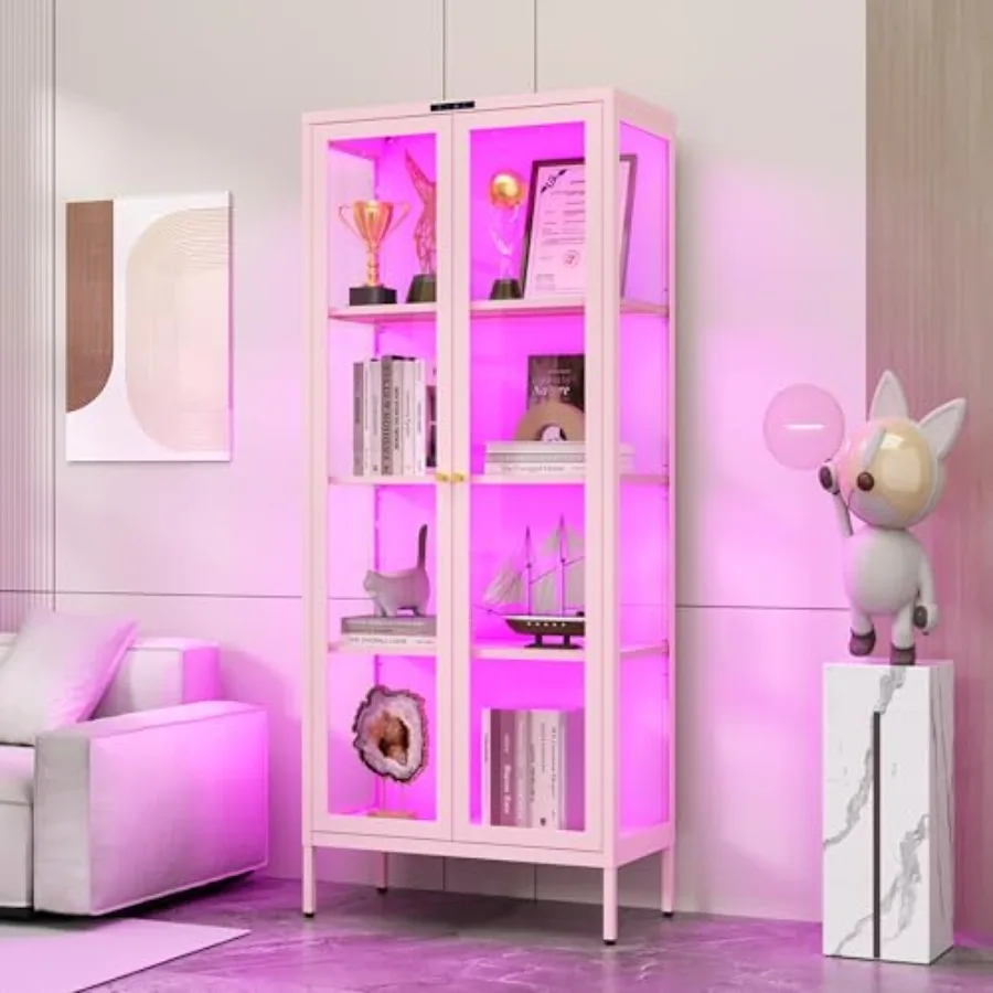 66 Glass Display Cabinet with  - đánh giá và giá Lighting
