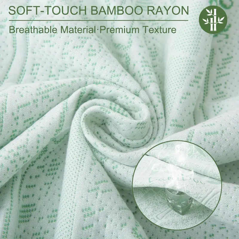 1pc Bamboo Mattress Protector, - đánh giá và giá Waterproof Mattress Protector Breathable