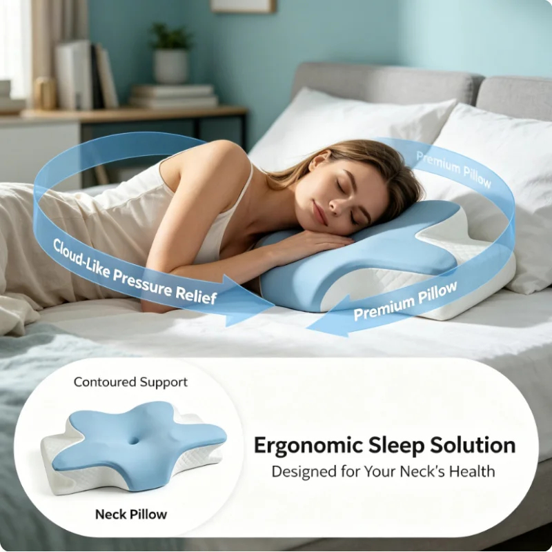 Breathable Cooling Memory Foam - đánh giá và giá Memory Foam Orthopedic Pillow Neck Pain