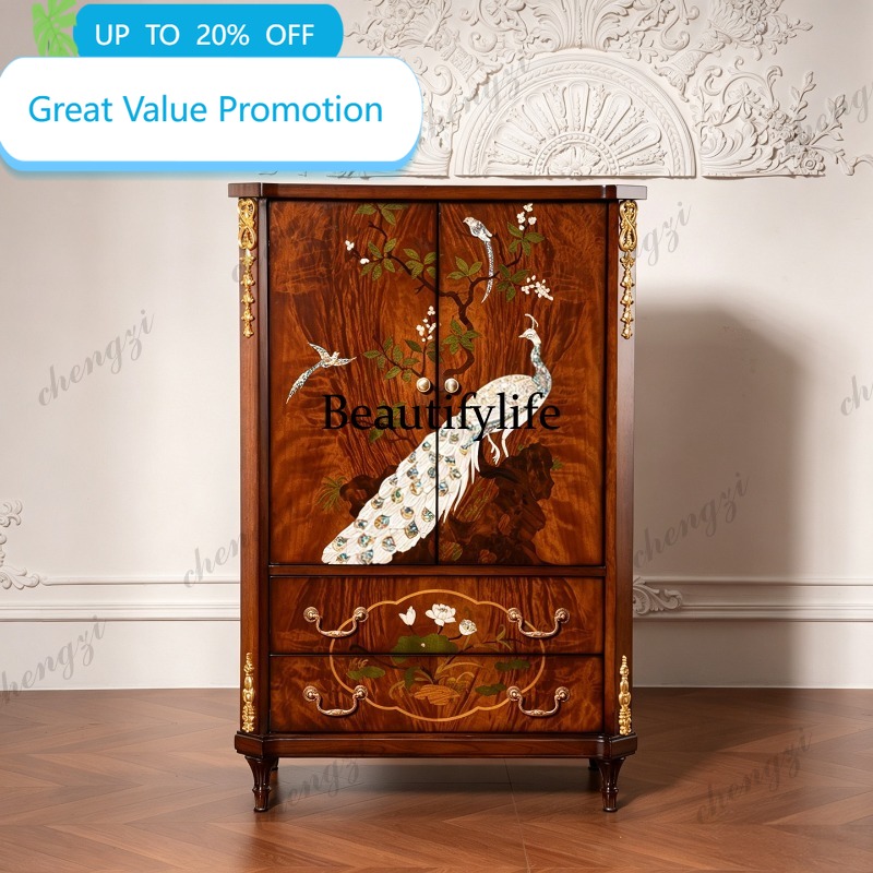 M178 American retro solid wood - đánh giá và giá Storage & Organization
