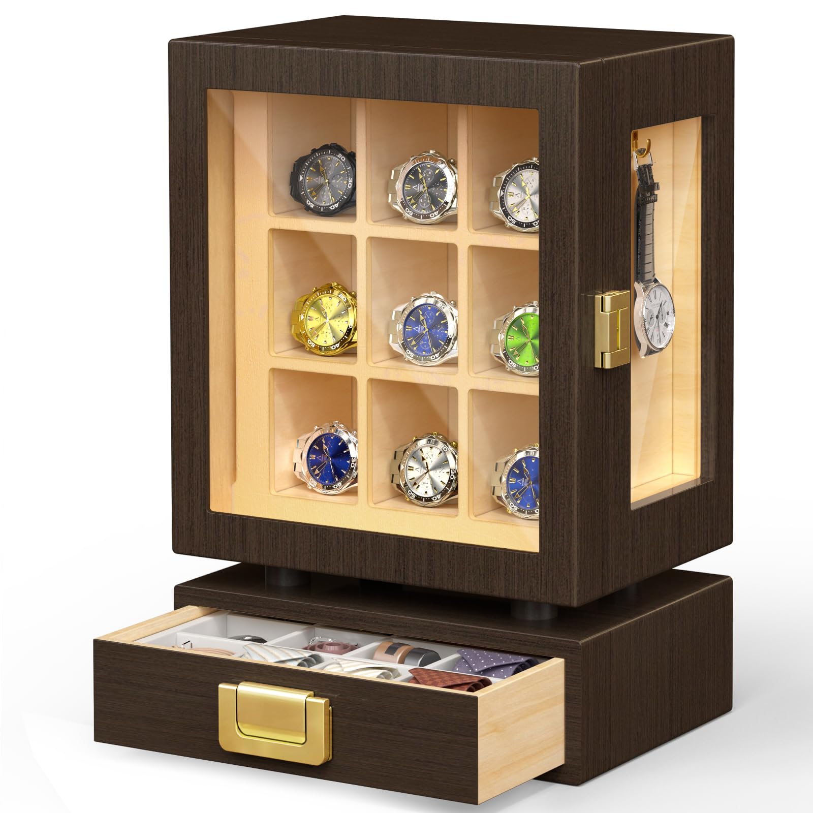 Custom Rectangle Wooden Watch  - đánh giá và giá Storage & Organization