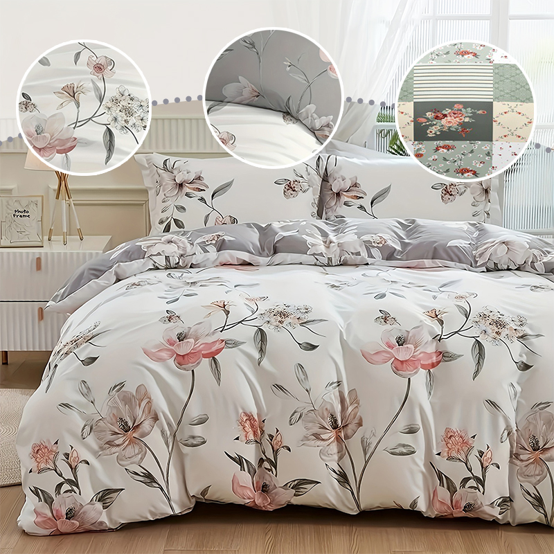 2/3PCS Green Floral Duvet Cove - đánh giá và giá Aesthetic Floral Duvet Cover