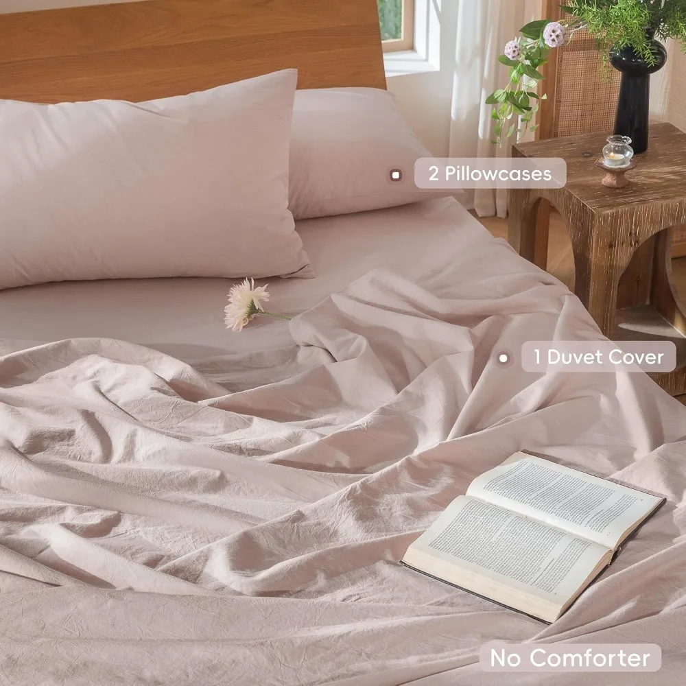 Duvet Cover Set 100% Washed Co - đánh giá và giá Duvet Cover Sets With Zipper