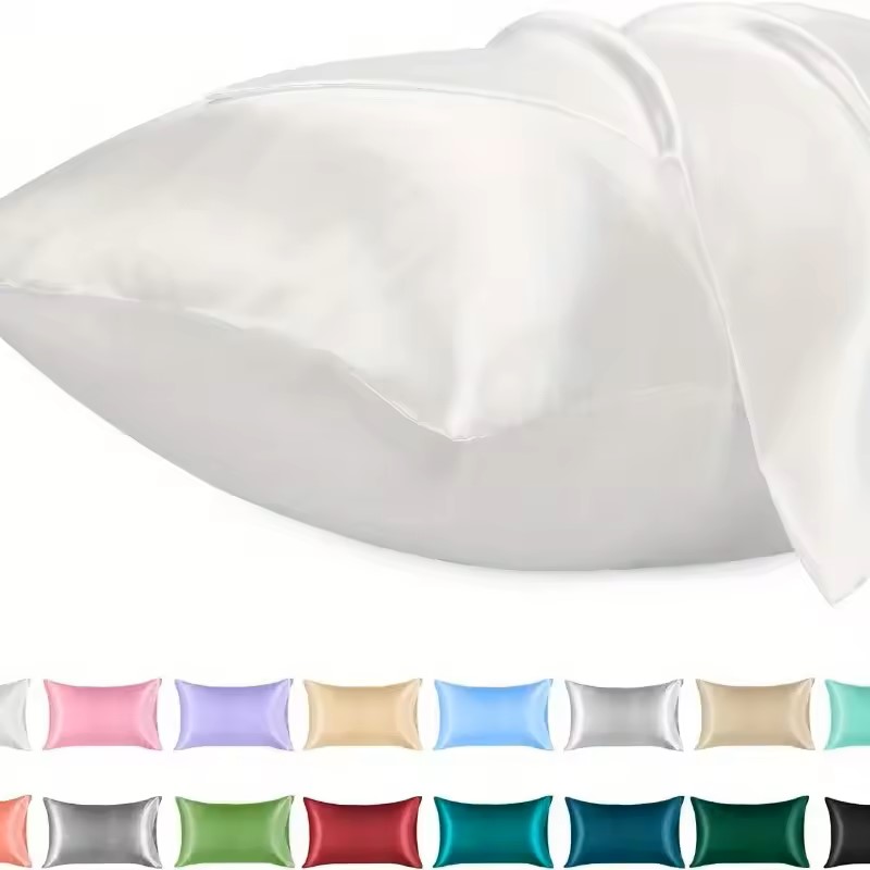 1PC Satin Pillowcase for Hair  - đánh giá và giá Satin Silk Pillowcase Hair Skin