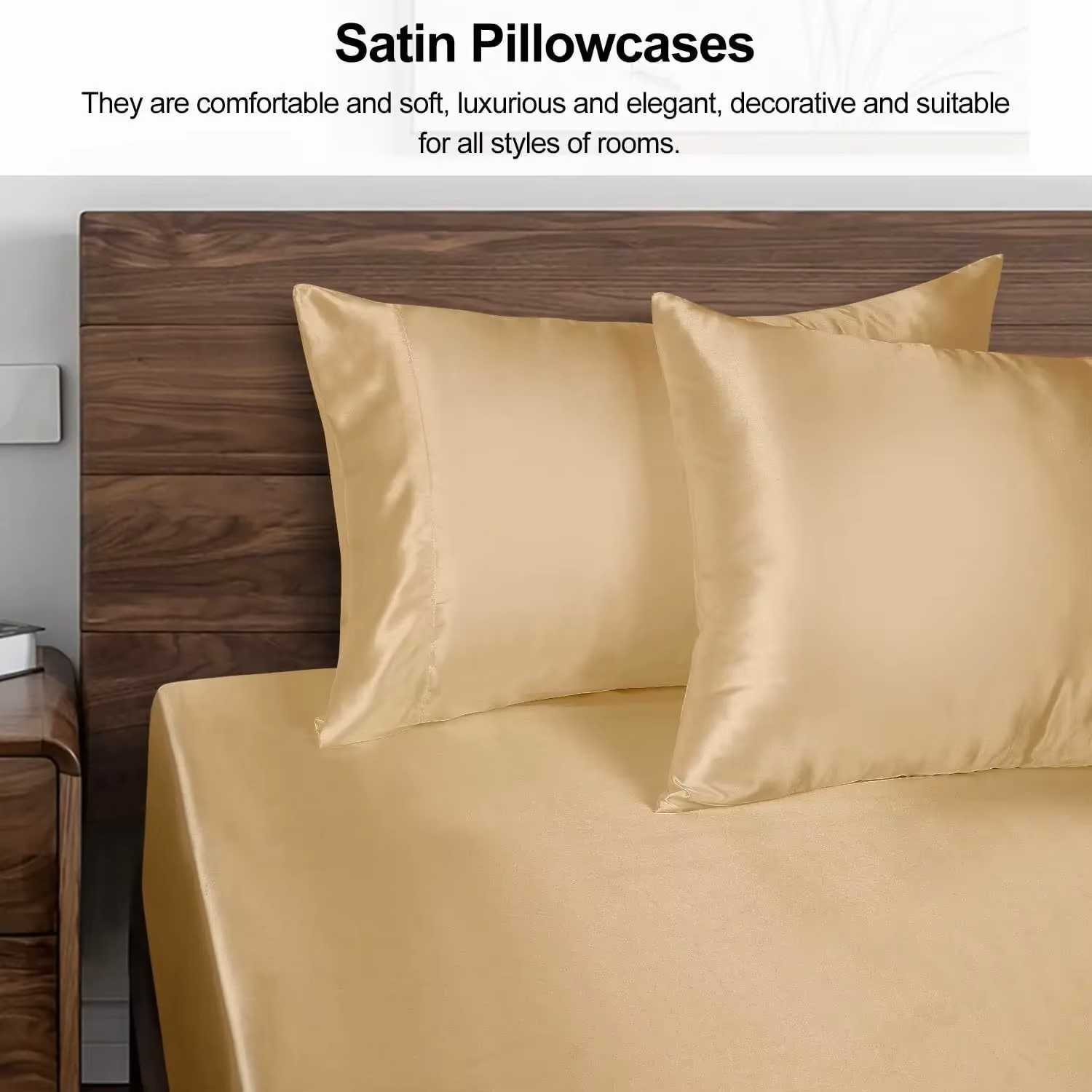 1PC Satin Pillowcase for Hair  - đánh giá và giá Satin Silk Pillowcase Hair Skin