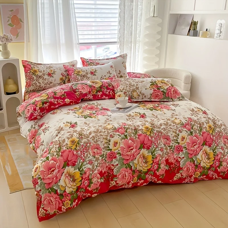 Floral Duvet Cover Set with Zi - đánh giá và giá Duvet Cover Sets With Zipper