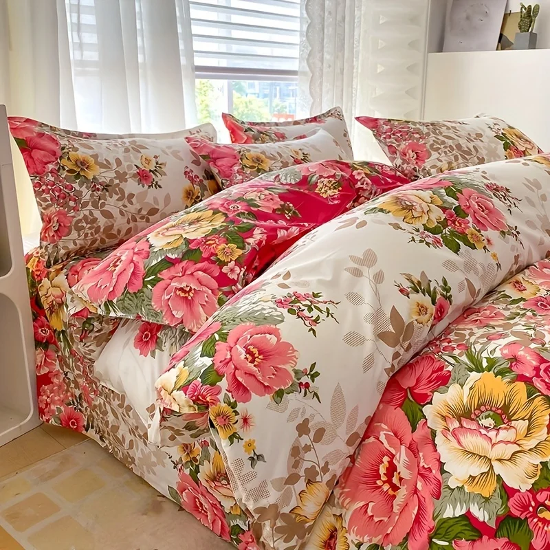 Floral Duvet Cover Set with Zi - đánh giá và giá Duvet Cover Sets With Zipper