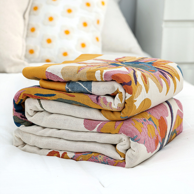 Simple Cotton Blanket Muslin G - đánh giá và giá Muslin Cotton Bedspread