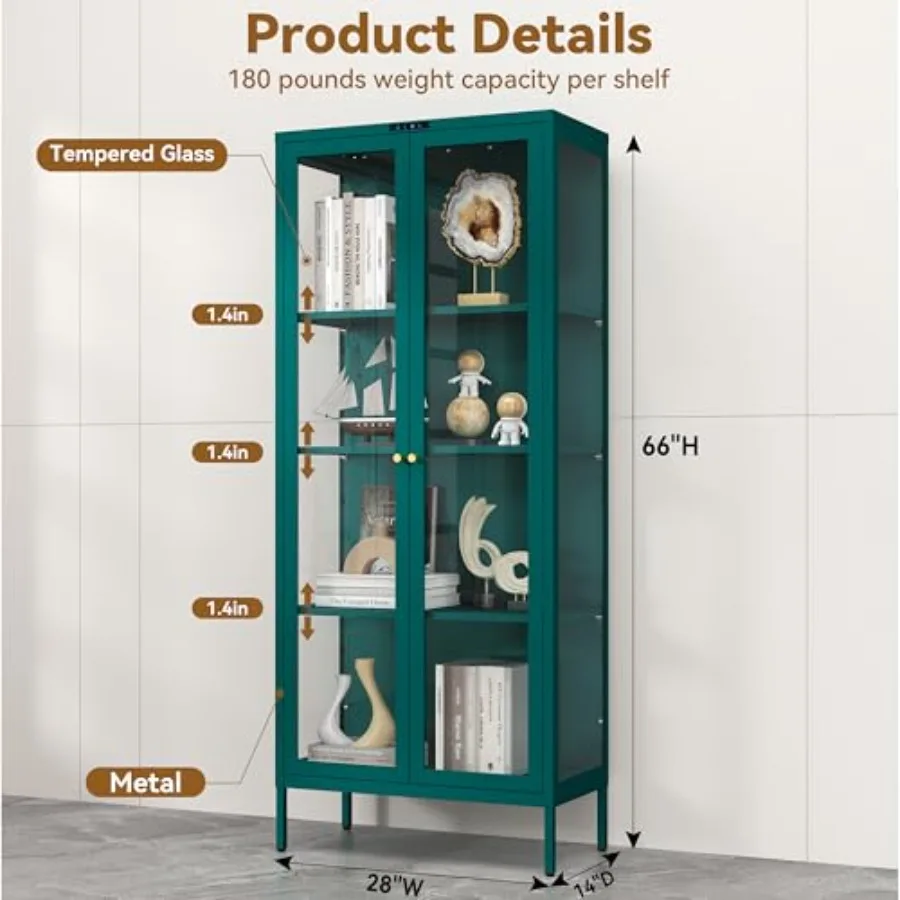 66 Glass Display Cabinet with  - đánh giá và giá Lighting