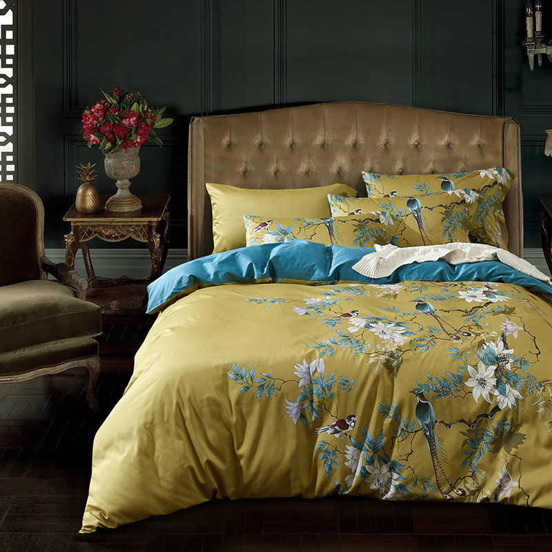 Cao Cấp 60 Satin Cotton Ai Cập - đánh giá và giá Aesthetic Floral Duvet Cover