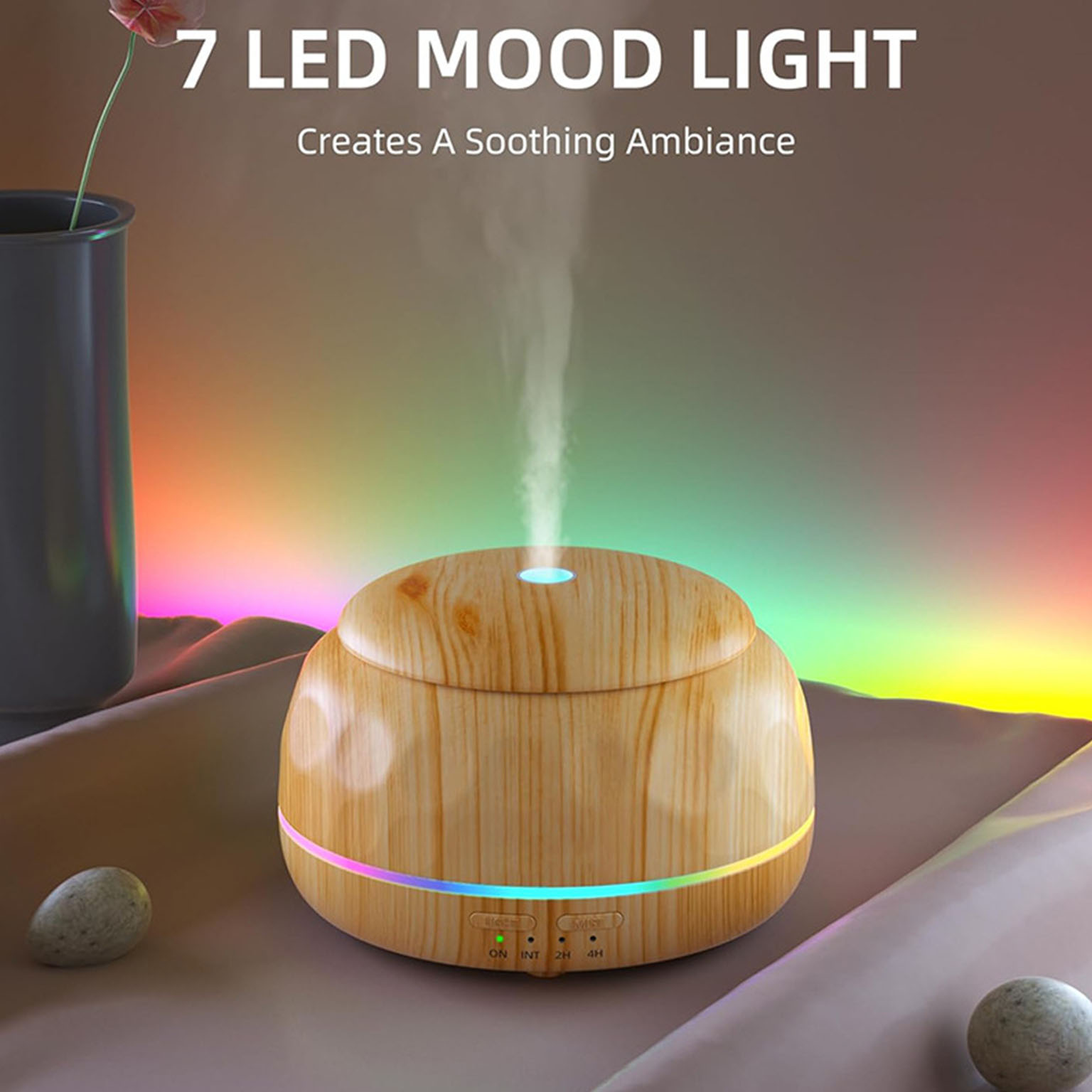Essential Oil Diffuser Air Hum - đánh giá và giá Lighting